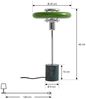 Lindby Tischleuchte Branford, Metall, Grün IP20, 1 x 10 W LED Bild 4