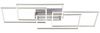 LED Deckenleuchte, dimmbar, Fernbedienung, L 95 cm, IVEN Bild 2