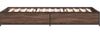 vidaXL Bettgestell Braun Eichen-Optik 75x190 cm Holzwerkstoff Metall 845125 Bild 5