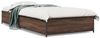 vidaXL Bettgestell Braun Eichen-Optik 75x190 cm Holzwerkstoff Metall 845125 Bild 2