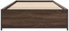 vidaXL Bettgestell Braun Eichen-Optik 75x190 cm Holzwerkstoff Metall 845125 Bild 4