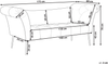 Chaiselongue NANTILLY Stoff Hellbeige Bild 2