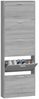 vidaXL Schuhschrank Grau Sonoma 59x17x169 cm Holzwerkstoff 342516 Bild 4