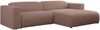 Ecksofa PASADENA, freistehendes Ecksofa, breite Armlehnen, Federsitz - rechts - Rosa Boucle Bild 4