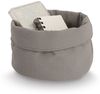 ZELLER 14532 Aufbewahrungskorb Ø 20 cm in TAUPE Waffelpiqué, Polyester / Korb Bild 4