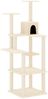 vidaXL Kratzbaum mit Sisal-Kratzsäulen Creme 153 cm 171636 Bild 2