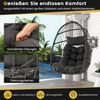 COSTWAY Hängesessel, faltbarer Hängekorb mit Kissen, PE Rattan Bild 3