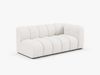 Micadoni Modulares Sofa Lupine 3-Sitzer Rechts Boucle Baloo Weiß Bild 2