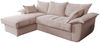 KAWOLA Sofa DAMETO Ecksofa Bettsofa Schlafsofa mit Stauraum Cord rosa Recamiere links 77 x 174 x 266 cm Bild 3