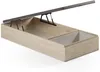 Vente-unique - HESTIA Lattenrost und Bettrahmen Holz, Platte Beige - B 90 cm x H 34 cm x L 200 cm Bild 5