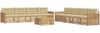 vidaXL Outdoor-Sofagarnitur 9 pcs Weiß und Beige 3390243 Bild 2