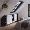 Küchenschrank für Dachschrägen R-Line Weiß Hochglanz 210 cm 5er Set Vicco Bild 5