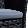 ESTEXO 2-Sitzer Gartenbank mit Sitzkissen, Poly-Rattan, Schwarz Bild 2