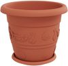 vidaXL Blumentöpfe 6 pcs Ziegelrot Ø 34 x 28 cm Kunststoff 3403273 Bild 5