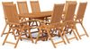 vidaXL 9-tlg. Garten-Essgruppe Massivholz Akazie 160-240 cm 3079640 Bild 2
