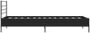 vidaXL Bettgestell Schwarz 75x190 cm Holzwerkstoff und Metall 845622 Bild 5