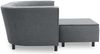 Gartenlounge Set 2 Brandie 206x77x176 mit Outdoorbezug in dunkelgrau Bild 3