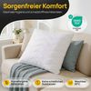 LILENO HOME Kopfkissen - gestepptes Kissen in verschiedenen Größen - Made in Germany, Füllung: 100% Polyester, Rückenschläfer, Seitenschläfer, Bauchschläfer, Set, 4er Set, Kopfkissen 50x50 cm, allergikergeeignet, Bettkissen oder Dekokissen Bild 3