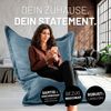 Lumaland Sitzsack Classic XXL Cord | Riesen Sitzsack XXL mit Softer Rippenstruktur – ideal zu Cord Sofa & Sessel Indoor Bean Bag für Wohnzimmer, Schlafzimmer & Co. - 380 L, 140x180 cm Bild 3