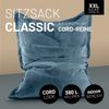 Lumaland Sitzsack Classic XXL Cord | Riesen Sitzsack XXL mit Softer Rippenstruktur – ideal zu Cord Sofa & Sessel Indoor Bean Bag für Wohnzimmer, Schlafzimmer & Co. - 380 L, 140x180 cm Bild 2