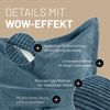 Lumaland Sitzsack Classic XXL Cord | Riesen Sitzsack XXL mit Softer Rippenstruktur – ideal zu Cord Sofa & Sessel Indoor Bean Bag für Wohnzimmer, Schlafzimmer & Co. - 380 L, 140x180 cm Bild 4