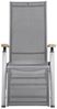 CIRRUS Relaxsessel silber / anthrazit-grau mit Teak-Armlehne Bild 3