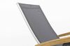 CIRRUS Relaxsessel silber / anthrazit-grau mit Teak-Armlehne Bild 5