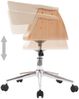 vidaXL Esszimmerstuhl Drehbar Creme Bugholz und Kunstleder 287399 Bild 5