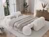 MOEBLO Schlafsofa Elvento, Sitzer Sofa mit Schlaffunktion & Komfortpolsterung – Modernes Schlafsofa mit Bettkasten & Zierkissen, Couch Polstermöbel Sitzmöbel Wohnzimmermöbel 3-Sitzer-Sofa Stoffsofa für Wohnzimmer, B 256 × H 105 × T 119 cm Bild 3