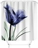 M&W DAS DESIGN Duschvorhang 180x200 Shower curtains Anti schimmel Waschbar lila Tulpen Bild 3