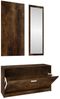 vidaXL 3-tlg. Flurmöbel-Set Räuchereiche Holzwerkstoff 342574 Bild 2