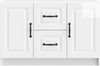 vidaXL Sideboard Hochglanz Weiß 89 x 34,5 x 57 cm Holzwerkstoff 895809 Bild 4