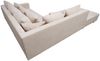 Wohnlandschaft Sofa Couch Ecksofa Eckcouch Cordstoff beige + Hocker Minsk L Bild 4