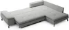 Vente-unique - ARCHIBALD Sofa Stoff Grau - B 206 cm x H 82 cm x L 271 cm Bild 4