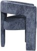 Livin Hill Gepolsterter Stuhl mit Armlehne Leith Marineblau LET71NB 75 x 58 x 62 cm Bild 3