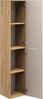 Badmöbel Set 3-tlg Badezimmerset LAXY Eiche Beige ohne Waschtisch Bild 2