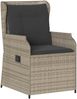 vidaXL Gartenbank 2 pcs Hellgrau Poly-Rattan 3394490 Bild 4