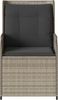 vidaXL Gartenbank 2 pcs Hellgrau Poly-Rattan 3394490 Bild 5