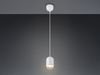 Kleine LED Pendelleuchte einflammig aus Metall in Weiß, Ø 10cm Bild 3