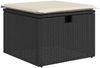 vidaXL 8-tlg. Garten-Sofagarnitur mit Kissen Schwarz Poly Rattan 3328113 Bild 5