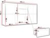 Mirjan24 'Gesita K1D4SZ' Kommode, Weiß, 93x141 cm Bild 5