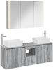 vidaXL Badezimmerschrank-Set 4 pcs Grau Sonoma Holzwerkstoff 3406428 Bild 2