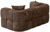 Sofa Designersofa VEGA 2-Sitzer in Stoff Egon Dunkelbraun Bild 3