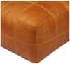 Pouf Anneta aus Leder 75x75 cm, Cognac Bild 3