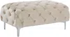 Vente-unique - EDWINA Pouf SamtStoff Beige - B 62 cm x H 44 cm x L 103 cm Bild 2