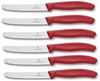 Victorinox | Tafelmesser Set | Swiss Classic | farbenfroh Rot | präzise Schneide | ideal für den Alltagstisch Bild 2