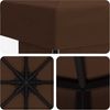 vidaXL Pavillon 3 x 3 m Braun Polyester und Stahl 190 gsm 900360 Bild 5