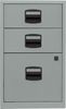 Beistellschrank PFA, 2 Universalschubladen, 1 HR-Schublade, Farbe silber Bild 3