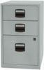 Beistellschrank PFA, 2 Universalschubladen, 1 HR-Schublade, Farbe silber Bild 2