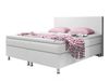 Inter Boxspringbett Madrid 180x200 cm Kunstleder Weiß Bild 2